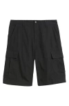 Carhartt Work In Progress Cotton Ripstop Cargo Shorts In Black