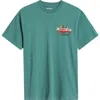 Carhartt Work In Progress Crab Paint Organic Cotton Graphic T-shirt In Green