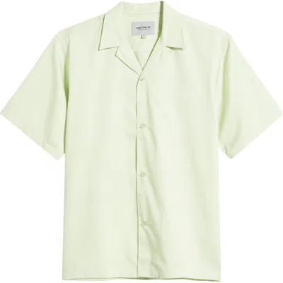 Carhartt Work In Progress Delray Cotton & Lyocell Camp Shirt In Green