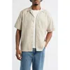 Carhartt Work In Progress Delray Cotton & Lyocell Camp Shirt In Neutral