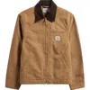 Carhartt Work In Progress Detroit Cotton Canvas Chore Jacket In Brown