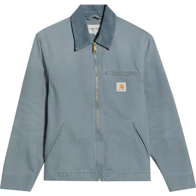 Carhartt Work In Progress Detroit Organic Cotton Canvas Jacket In Gray