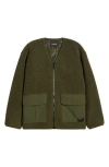 Carhartt Devin Liner Panelled Fleece Jacket In Green