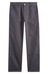 Carhartt Work In Progress Double Knee Pants In Gray