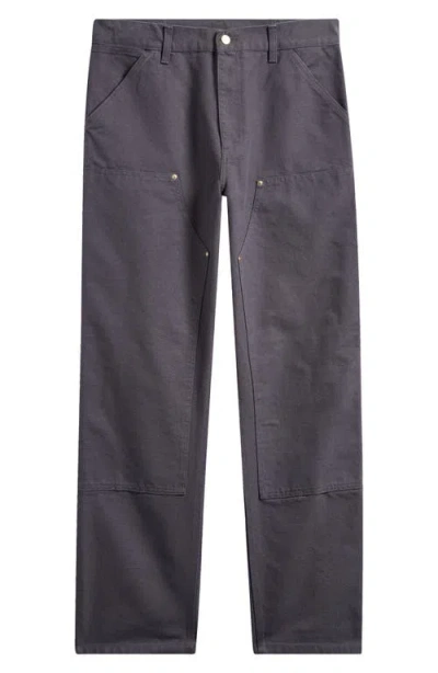 Carhartt Work In Progress Double Knee Pants In Gray