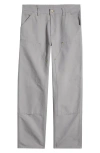Carhartt Work In Progress Double Knee Pants In Gray