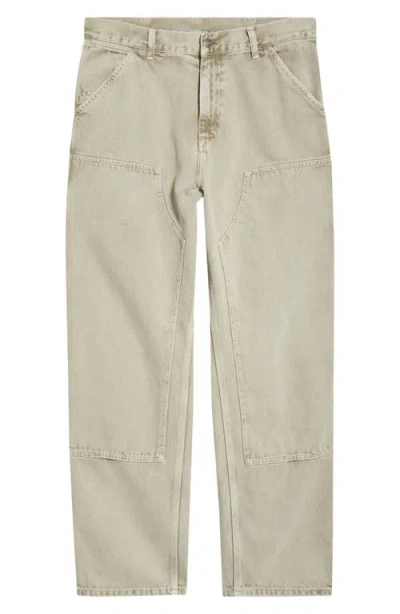 Carhartt Work In Progress Double Knee Relaxed Fit Jeans In Neutral