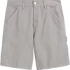 Carhartt Work In Progress Double Knee Shorts In Yosemite (stone Washed)