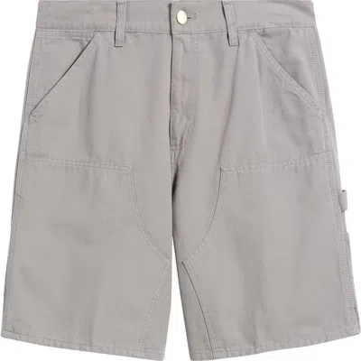 Carhartt Work In Progress Double Knee Shorts In Yosemite (stone Washed)