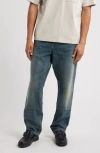 Carhartt Work In Progress Double Knee Work Jeans In Blue Worn Used Wash