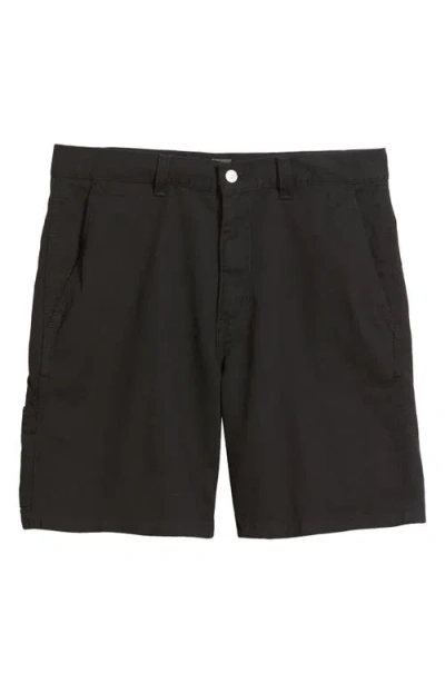 Carhartt Work In Progress Drewe Shorts In Black Rinsed