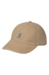 Carhartt Work In Progress Icon Adjustable Baseball Cap In Dusty H Brown