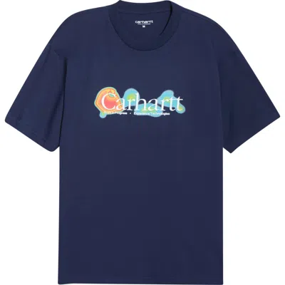 Carhartt Work In Progress Experiential Organic Cotton Graphic T-shirt In Blue