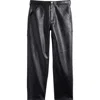 Carhartt Work In Progress Faux Leather Carpenter Pants In Black