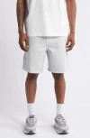 Carhartt Flint Organic Cotton Twill Shorts In Sonic Silver Garmen
