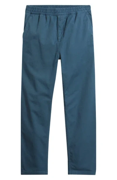 Carhartt Work In Progress Flint Straight Leg Twill Pants In Blue