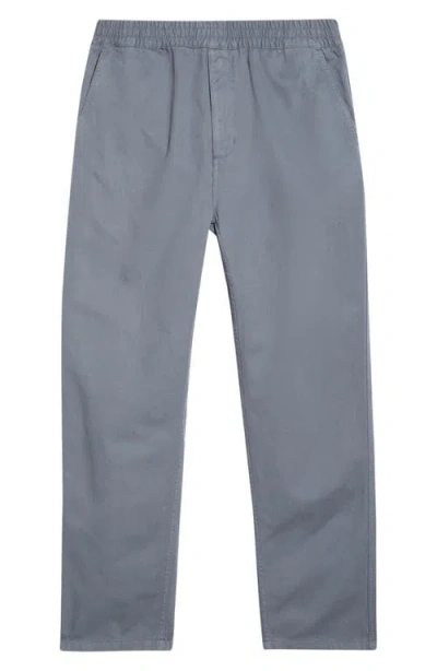 Carhartt Work In Progress Flint Straight Leg Twill Pants In Gray
