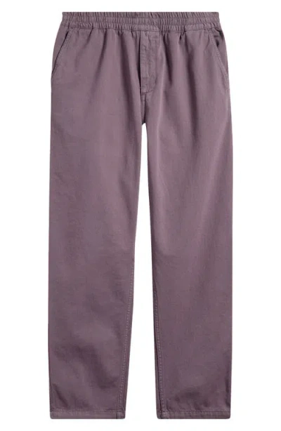 Carhartt Work In Progress Flint Straight Leg Twill Pants In Manta Garment Dyed
