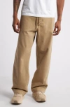 Carhartt Work In Progress Floyde Tie Waist Pants In Leather Garment Dyed