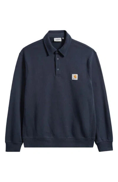 CARHARTT CARHARTT WORK IN PROGRESS FRENCH TERRY POLO SWEATSHIRT