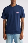 Carhartt Friendship Organic Cotton T-shirt In Air Force Blue/light Pink