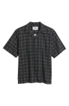 Carhartt Work In Progress Furoshiki Camp Shirt In Furoshiki Print Black
