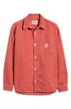 Carhartt Work In Progress George Denim Button-up Shirt Jacket In Pink