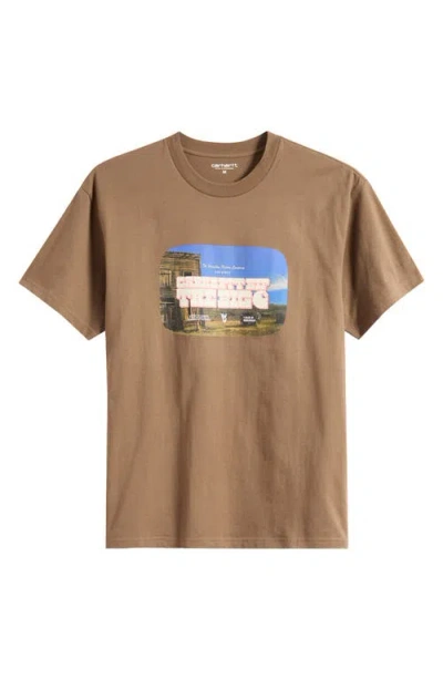 Carhartt Work In Progress Greatest Flicks Organic Cotton Graphic T-shirt In Coconut