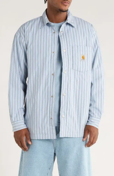 CARHARTT CARHARTT WORK IN PROGRESS GRIMSBY STRIPE SHIRT JACKET