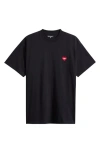 Carhartt Work In Progress Heart Ii Hartt Organic Cotton Graphic T-shirt In Black