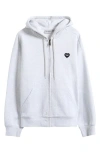 Carhartt Work In Progress Heart Ii Hartt Zip-up Graphic Hoodie In White