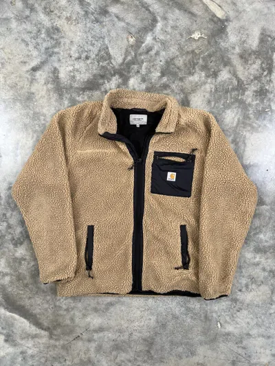Pre-owned Carhartt Work In Progress Heavy Polar Fleece Sherpa Jacket