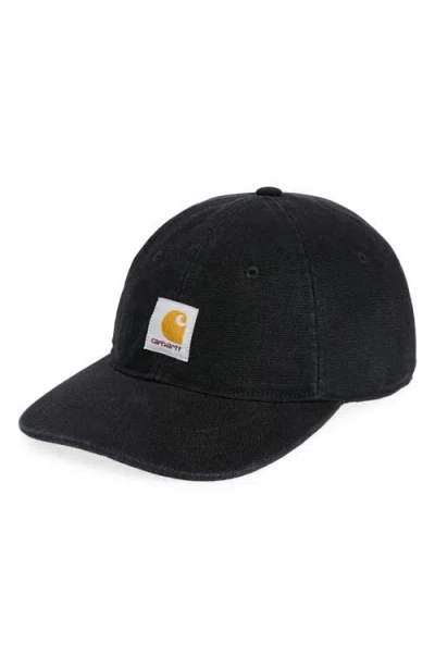 Carhartt Work In Progress Icon Adjustable Baseball Cap In Black