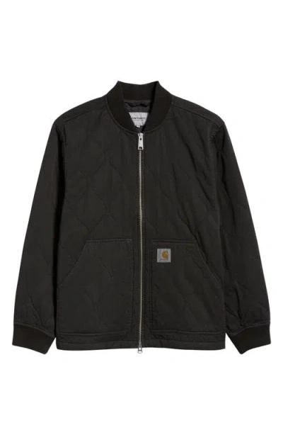 Carhartt Work In Progress Kylan Onion Quilted Liner Coat In Black