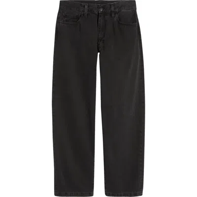 Carhartt Work In Progress Landon Rigid Jeans In Black Stone Washed