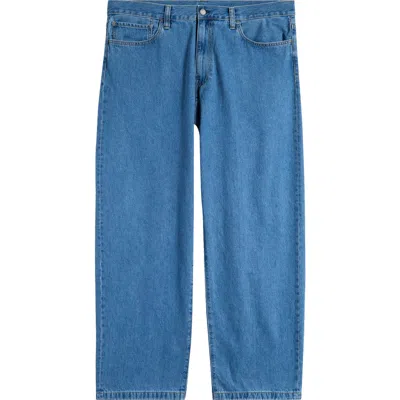 Carhartt Work In Progress Landon Rigid Jeans In Blue Heavy Stone Wash