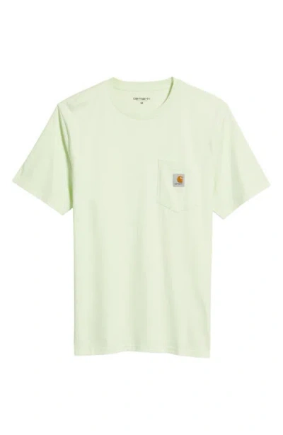 Carhartt Work In Progress Logo Pocket T-shirt In Green