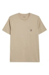 Carhartt Work In Progress Logo Pocket T-shirt In Neutral