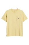 Carhartt Work In Progress Logo Pocket T-shirt In Yellow