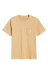 Carhartt Work In Progress Logo Pocket T-shirt In Neutral