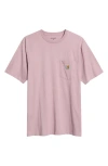Carhartt Work In Progress Logo Pocket T-shirt In Pink