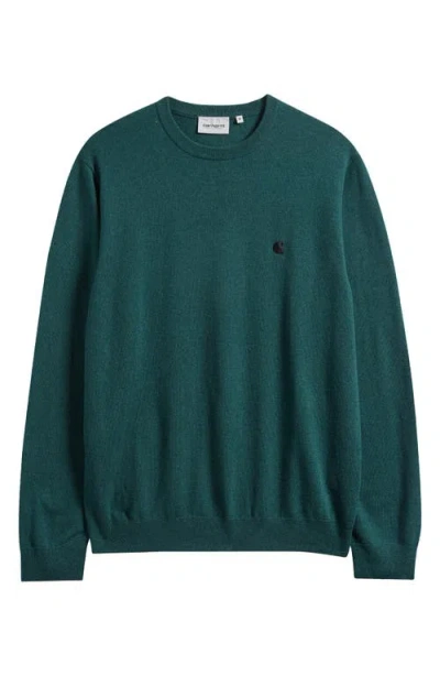 Carhartt Work In Progress Madison Lambswool Blend Sweater In Animal Print