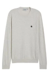 Carhartt Work In Progress Madison Lambswool Blend Sweater In Gray