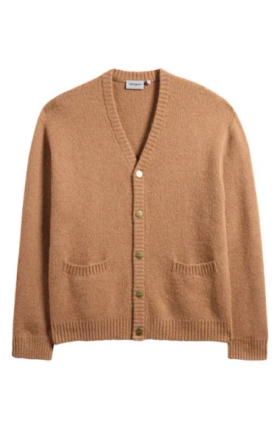 Carhartt Work In Progress Merton Cardigan In Peanut