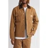 Carhartt Work In Progress Michigan Canvas Coat In Brown