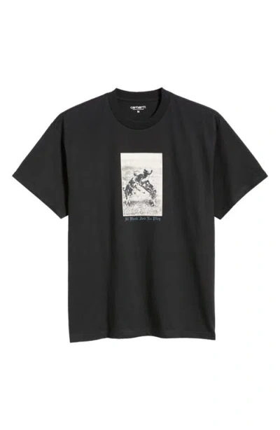 Carhartt Work In Progress No Play Cotton Graphic T-shirt In Black