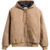 Carhartt Work In Progress Og Active Water Resistant Hooded Jacket In Peanut Aged Canvas