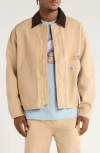 Carhartt Work In Progress Og Arcan Graphic Organic Cotton Canvas Jacket In Neutral