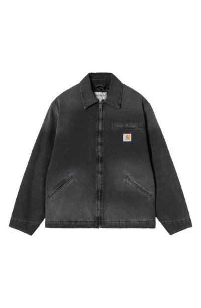 Carhartt Detroit Jacket Cotton Bradento Jackets Black In Multi