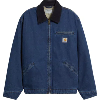 Carhartt Work In Progress Og Detroit Denim Jacket In Blue